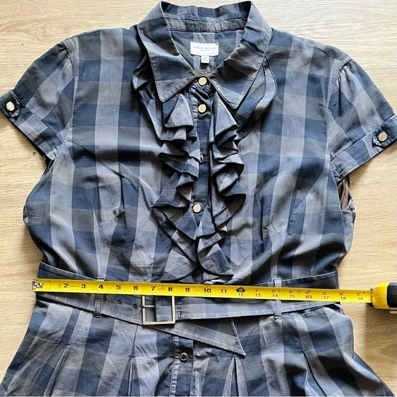 Vintage Karen Millen Plaid Dress with Belt - Picture 9 of 14